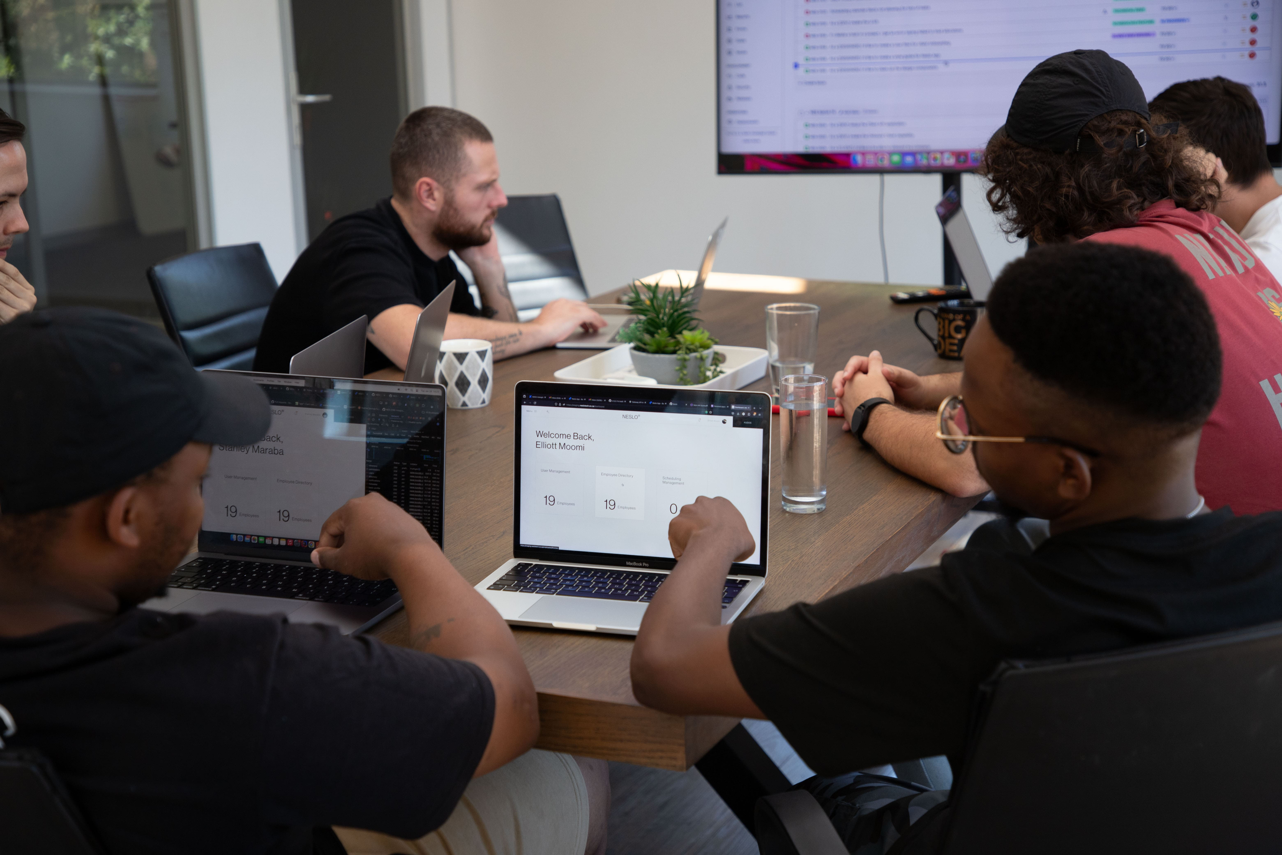 Person working on laptop